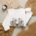 Butterfly Floral Sweatshirt Graphic Tee