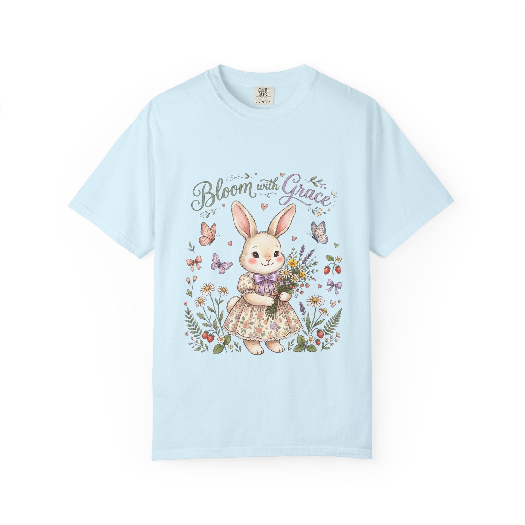 Bloom with Grace Bunny Graphic Tee