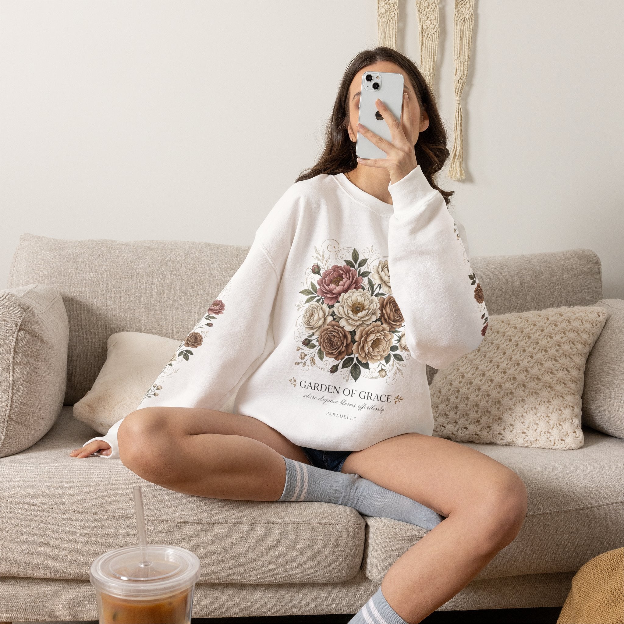 Garden of Grace Floral Crewneck