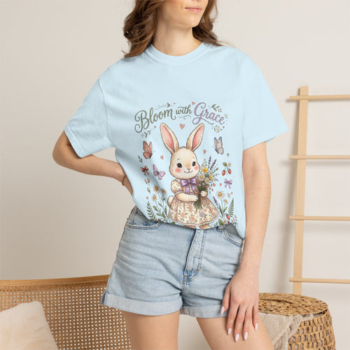 Bloom with Grace Bunny Graphic Tee
