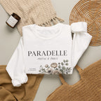Cafe Coffee & Croissant Floral Graphic