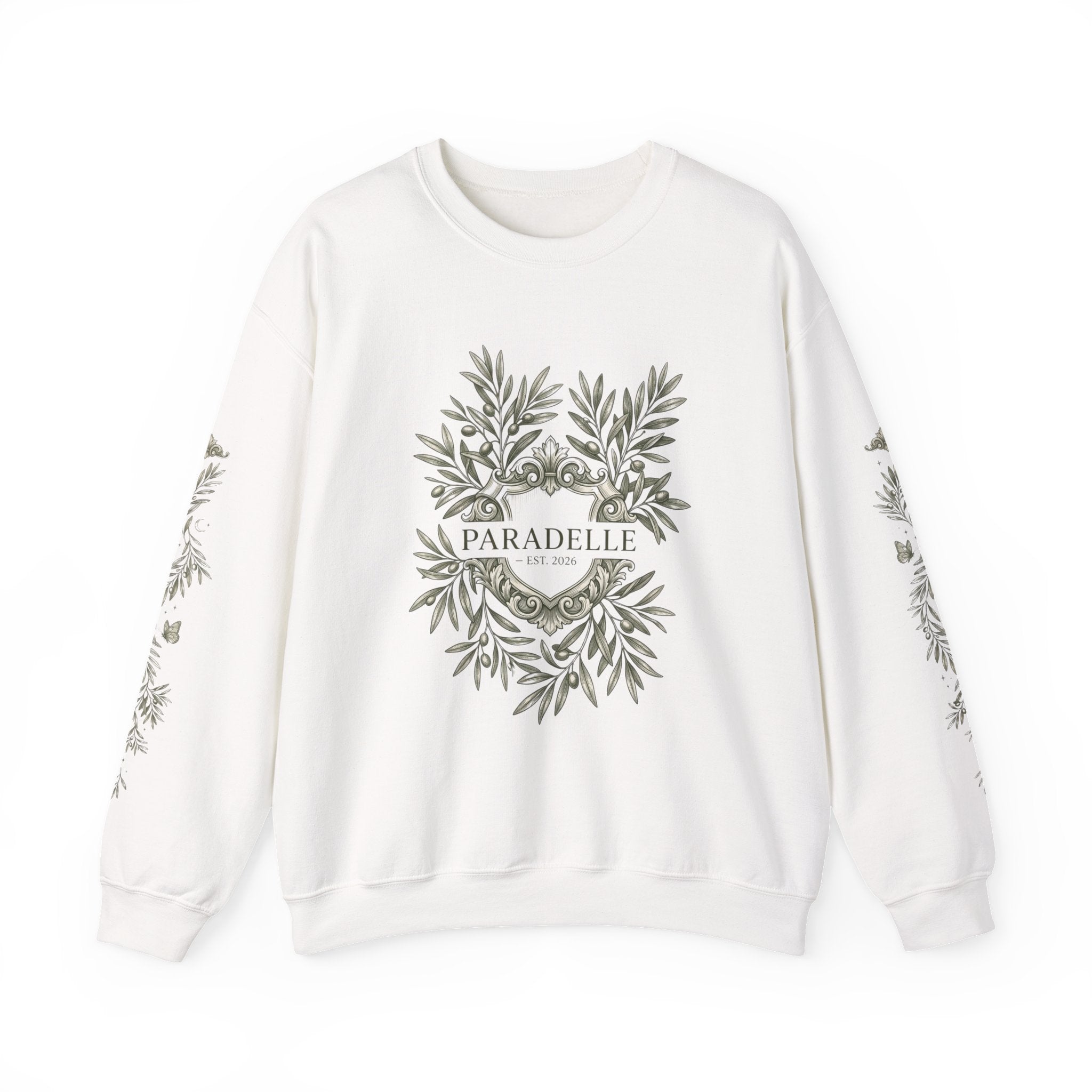 Olive Wreath Crewneck Sweatshirt