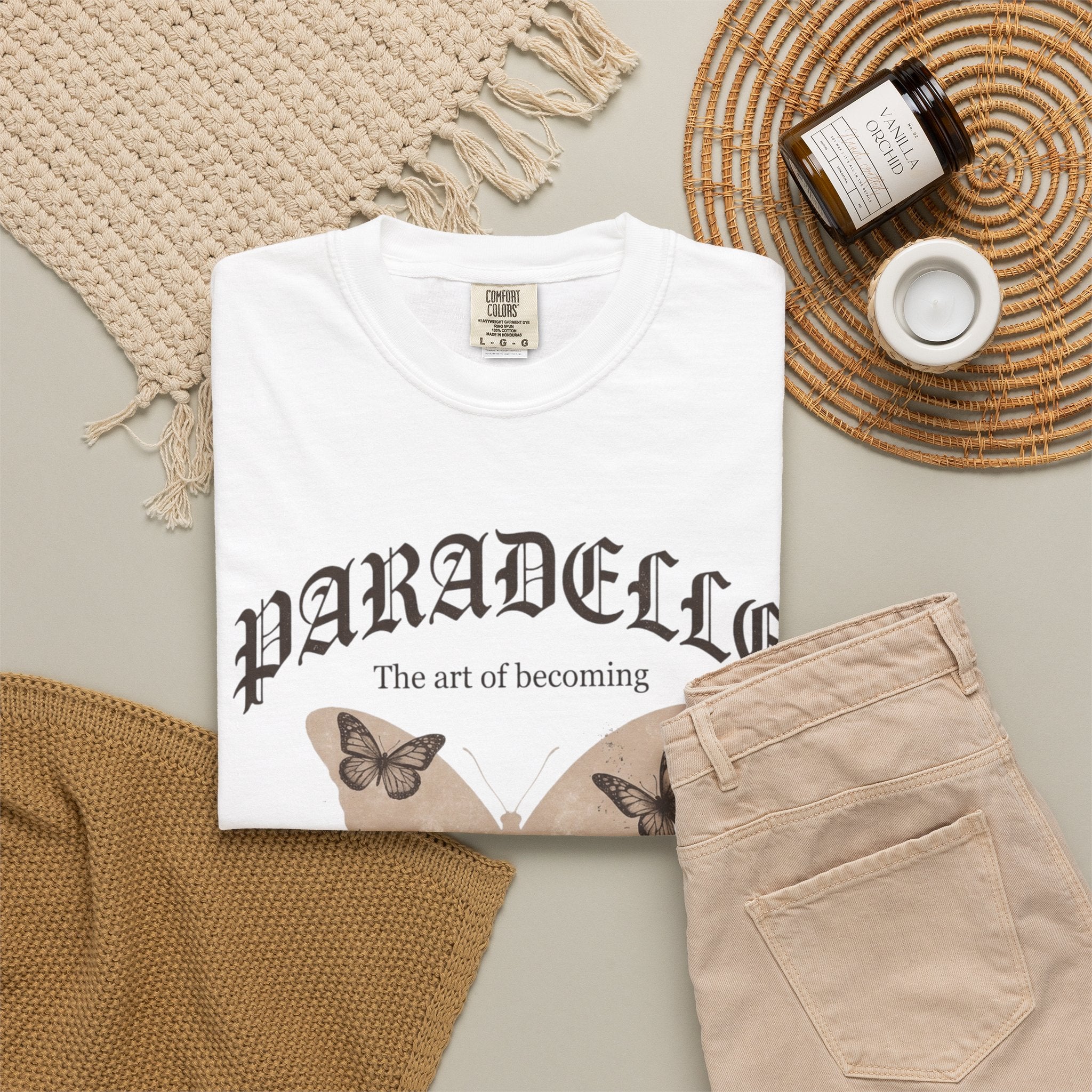 Metamorph Vintage Butterfly Graphic T-Shirt