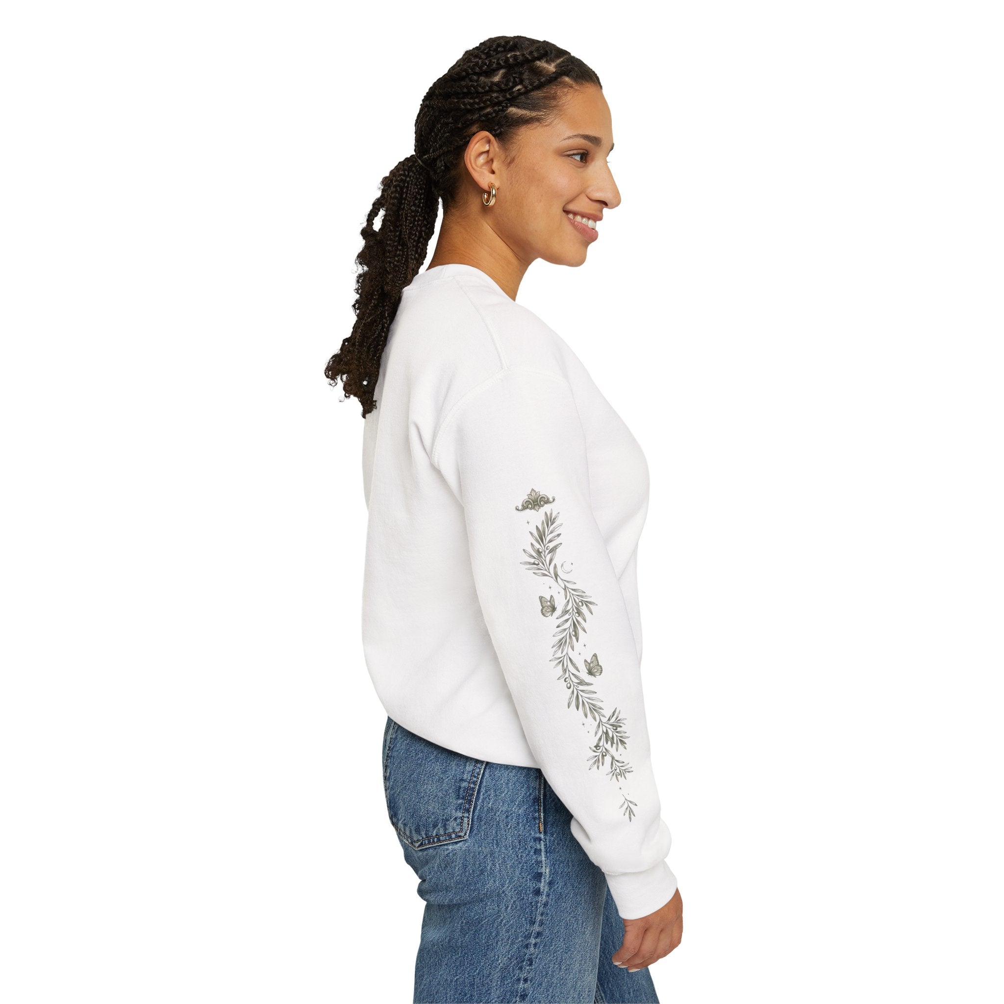 Olive Wreath Crewneck Sweatshirt