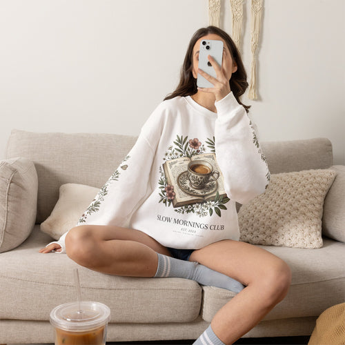 Slow Mornings Club Crewneck Sweatshirt